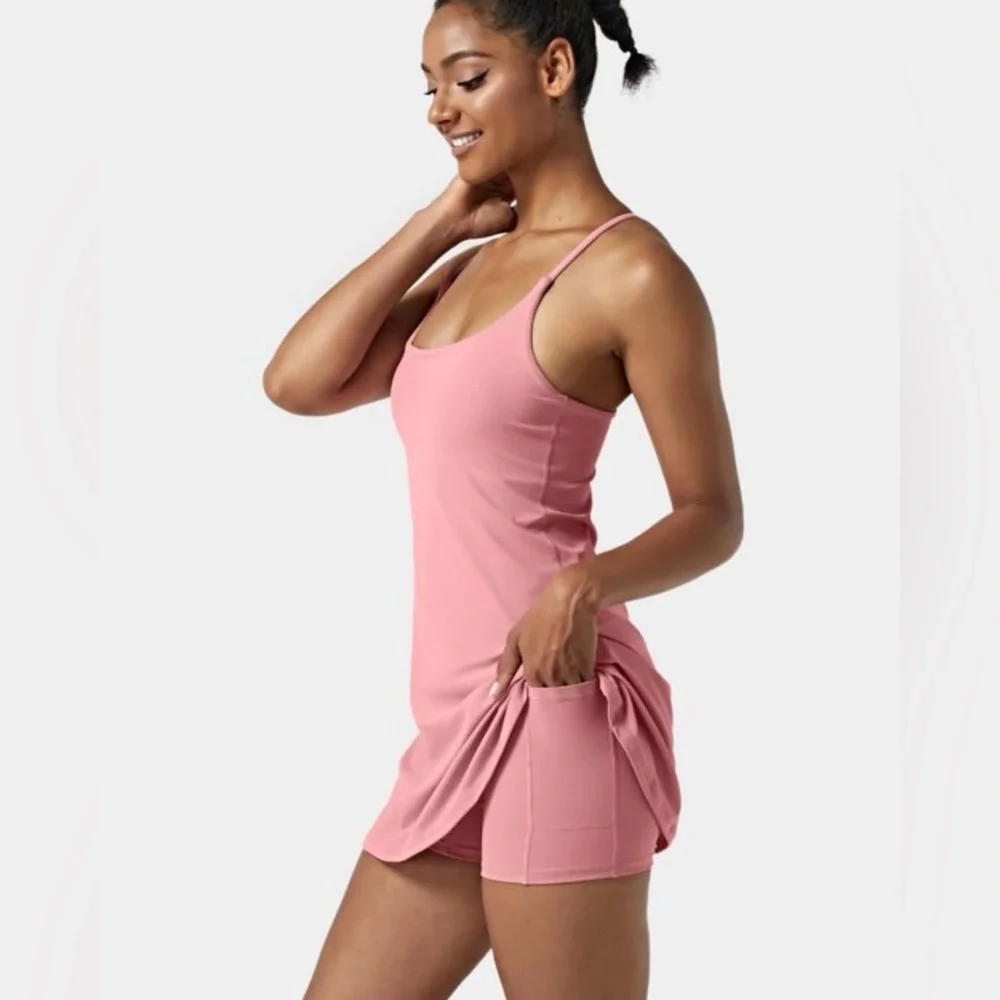 NWT! Halara “Everyday Softlyzero” Dress W/Shorts - Picture 1 of 13